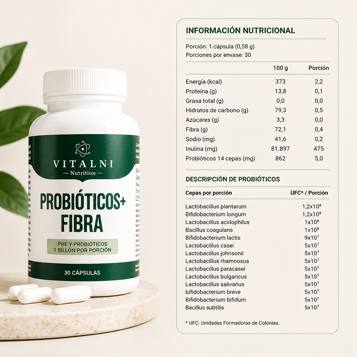 Vitalni Digest Restore™ | PROBIOTICOS + FIBRA